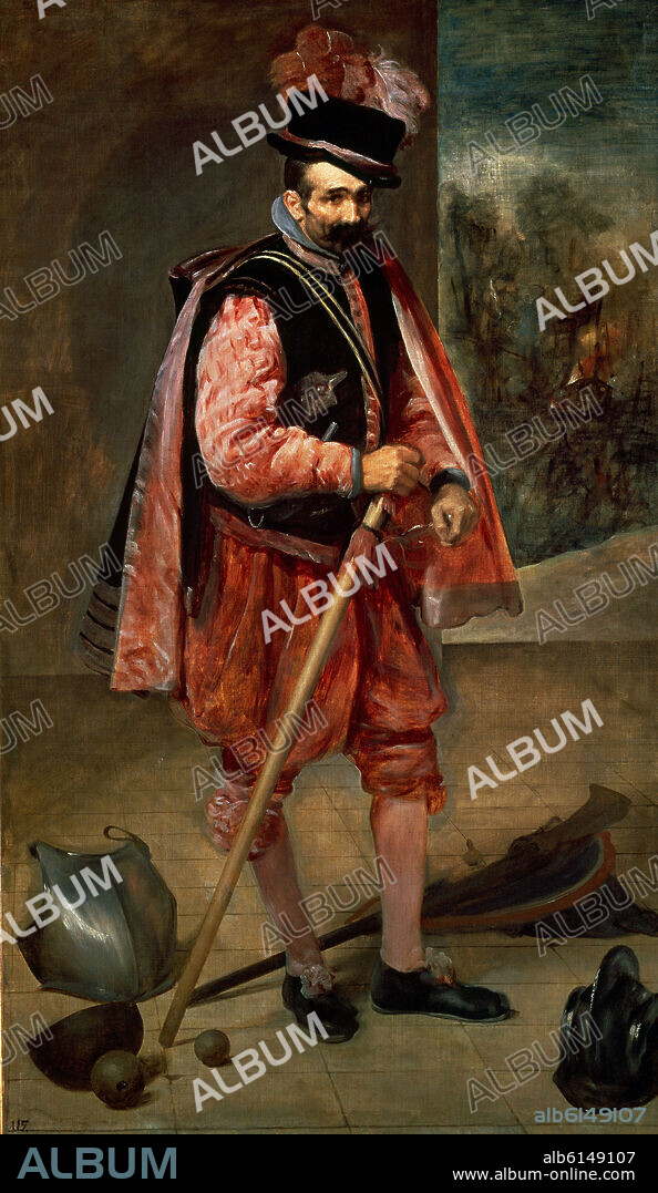 DIEGO VELAZQUEZ (1599-1660). The buffoon called "Jean of Austria". El bufon llamado "Don Juan de Austria". 1634. Oil on canvas . 210x123 . Madrid, Prado museum.