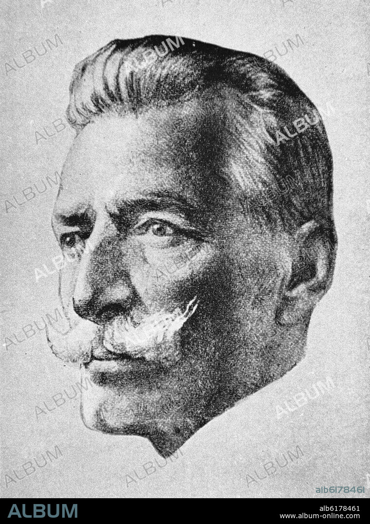 ESTEBAN VALDERRAMA PEÑA. MANUEL SANGUILY - 1848/1925 - ABOGADO Y PERIODISTA CUBANO - RETRATO AL PASTEL.