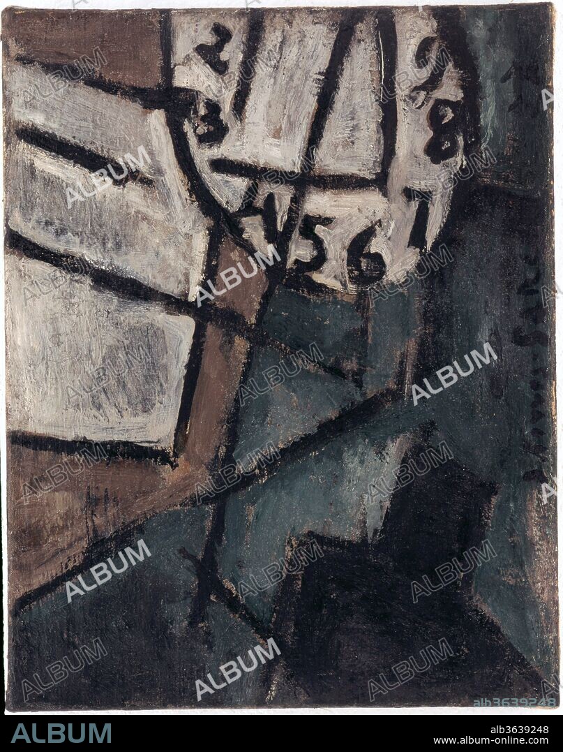 JOAQUIN TORRES-GARCIA. Joaquín Torres García / 'Reloj', 1925, Óleo sobre lienzo, 41 x 32 cm.