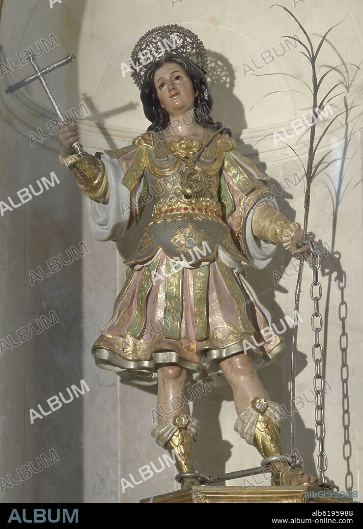LUISA ROLDAN (1654-1704) LA ROLDANA. SAN GERMAN- PATRON DE CADIZ - S XVII.