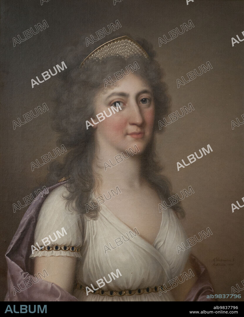 ADOLF ULRIC WERTMÜLLER. Hedvig Elisabet Charlotta, 1759–1818, Queen of Sweden, 1797.