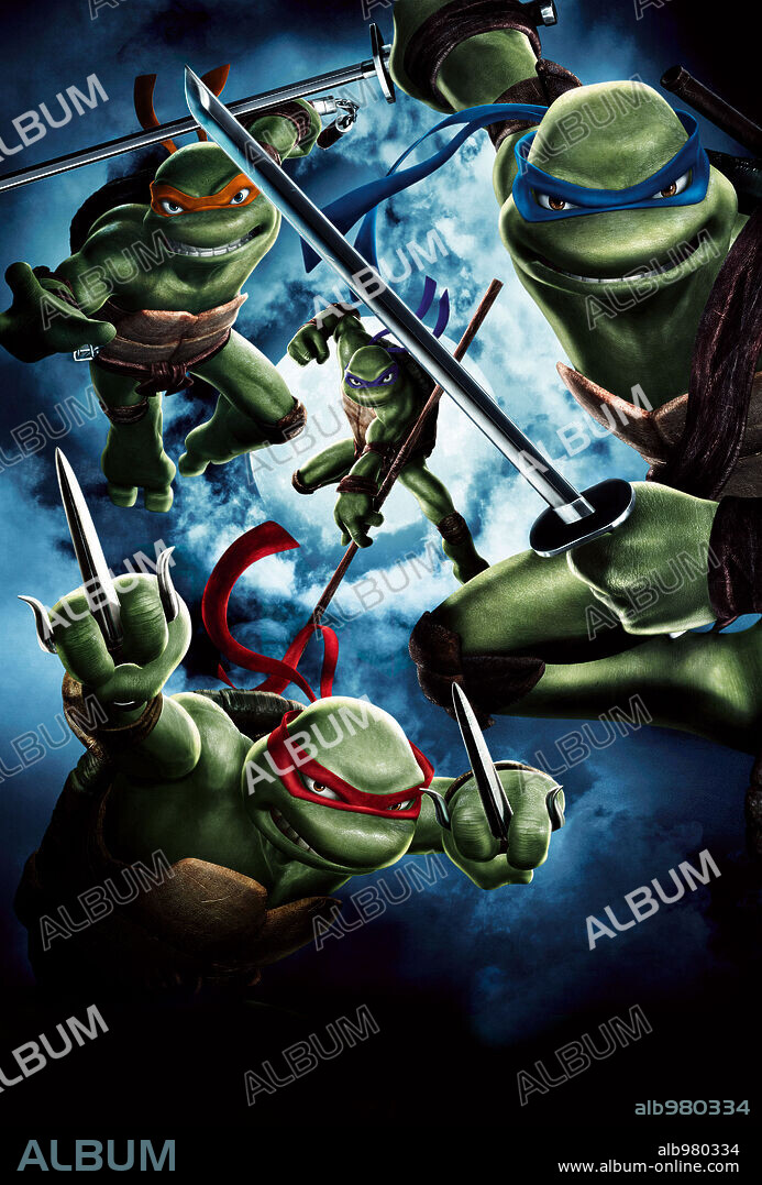 Poster of TEENAGE MUTANT NINJA TURTLES, 2007 (TMNT), directed by KEVIN MUNROE. Copyright WARNER BROS PICTURES/WEINSTEIN COMPANY, THE/IMAGI ANIMATION.