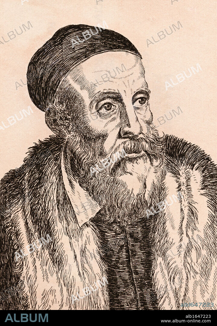 Tiziano Vecelli or Tiziano Vecellio better known as Titian circa 1485 n 1576 Italian artist From 75 Portraits Of Celebrated Painters From Authentic Originals etched by James Girtin Published London 1817.