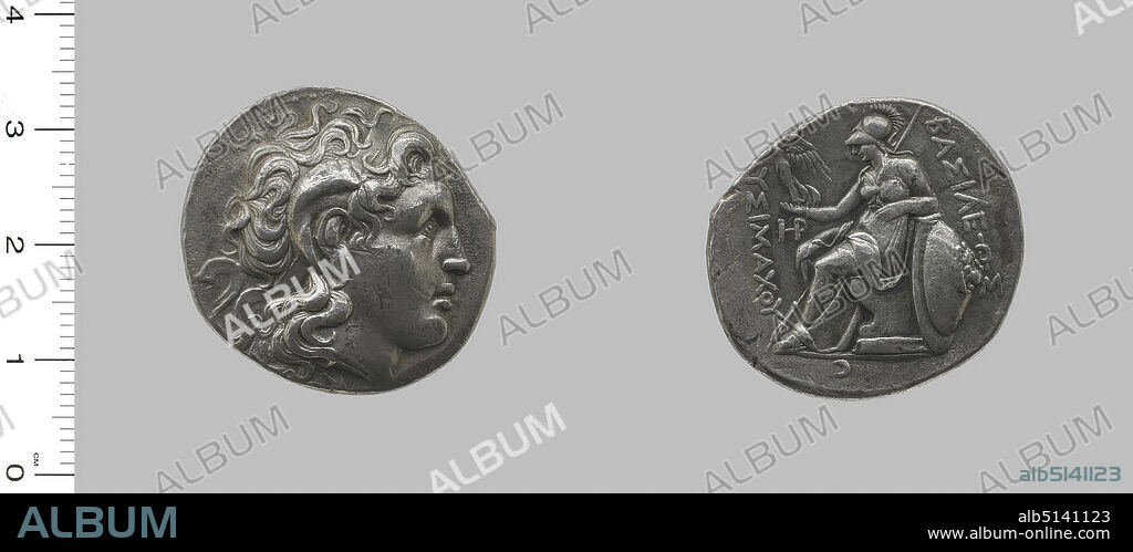 Ruler: Lysimachus, King of Thrace, ca. 360281 B.C., ruled 306281 B.C.Mint: Lampsacus, Tetradrachm of Lysimachus, King of Thrace from Lampsacus, 297282 B.C., Silver, 16.84 g, 12:00, 28.42 mm, Made in Lampsacus, Mysia, Greek, 3rd century B.C., Numismatics.
