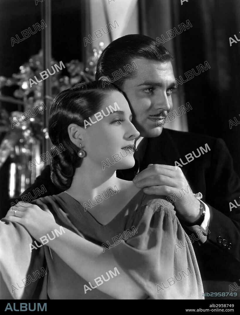 CLARK GABLE and NORMA SHEARER in STRANGE INTERLUDE, 1932, directed by ROBERT Z. LEONARD. Copyright M.G.M.