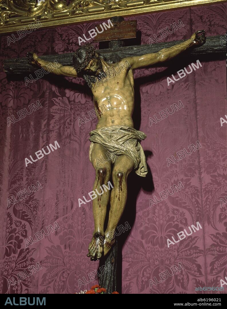 ANDRES OCAMPO (1555-1623). CRISTO CRUCIFICADO - SIGLO XVI - MANIERISMO ESPAÑOL.