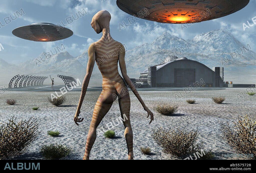 China Lake military base, located in the Mojave Desert, is rumored to be an alien base where aliens and humans work together.