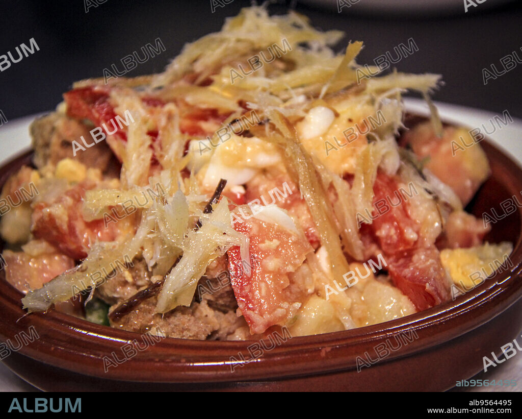 ensalada pagesa, Can Forn, Sant Ferran de les Roques, Formentera, Pitiusas Islands, Balearic Community, Spain.