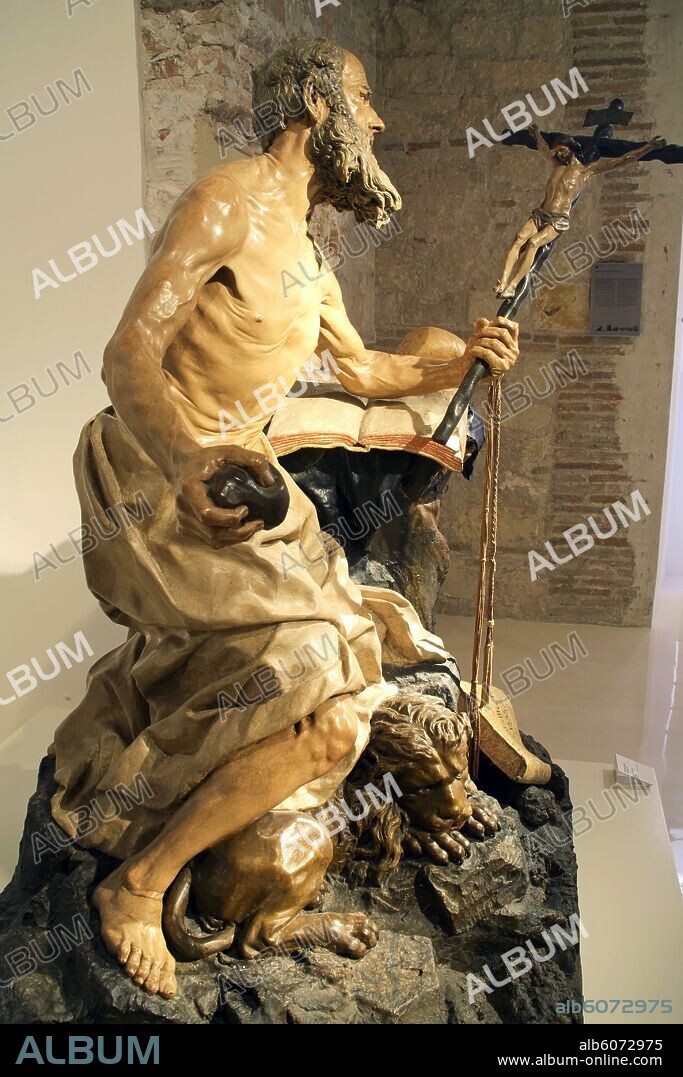 Murcia (capital); Museo de la Catedral; escultura de "San Jerónimo" de Francisco Salzillo.