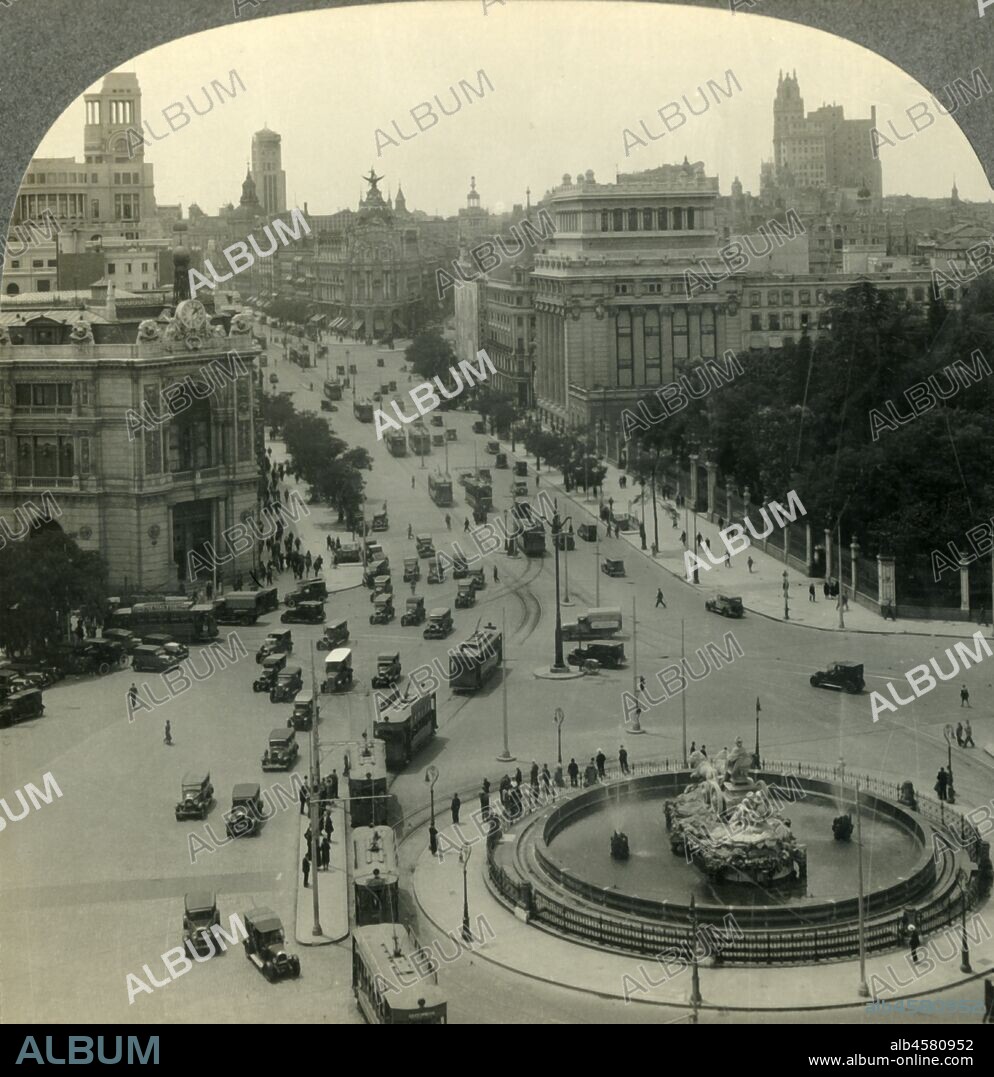 'The Calle de Alcala and Skyscrapers of Madrid, Spain', c1930s. From "Tour of the World". [Keystone View Company, Meadville, Pa., New York, Chicago, London].