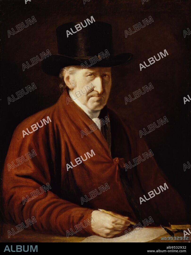 BENJAMIN WEST. Self-Portrait. Date: 1819. Oil on paperboard.