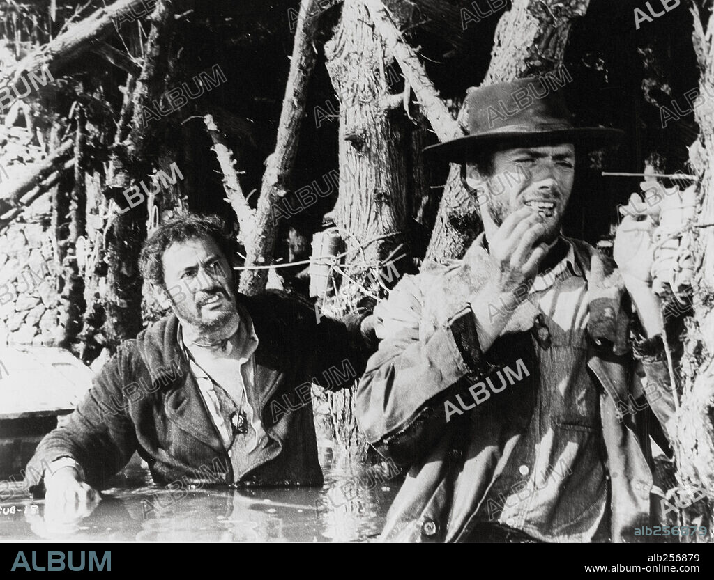 CLINT EASTWOOD et ELI WALLACH dans BUONO, IL BRUTTO, IL CATTIVO, IL, 1966, réalisé par SERGIO LEONE. Copyright PRODUZIONI EUROPEE ASSOCIATI.