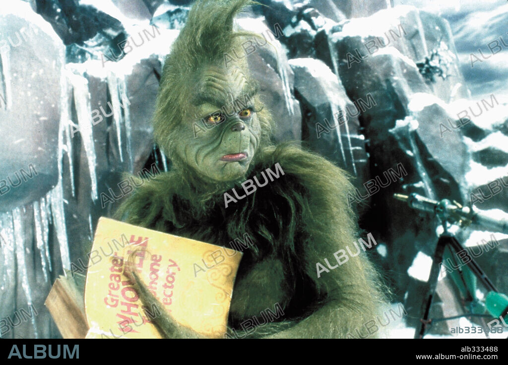 JIM CARREY in HOW THE GRINCH STOLE CHRISTMAS, 2000, unter der Regie von RON HOWARD. Copyright UNIVERSAL.