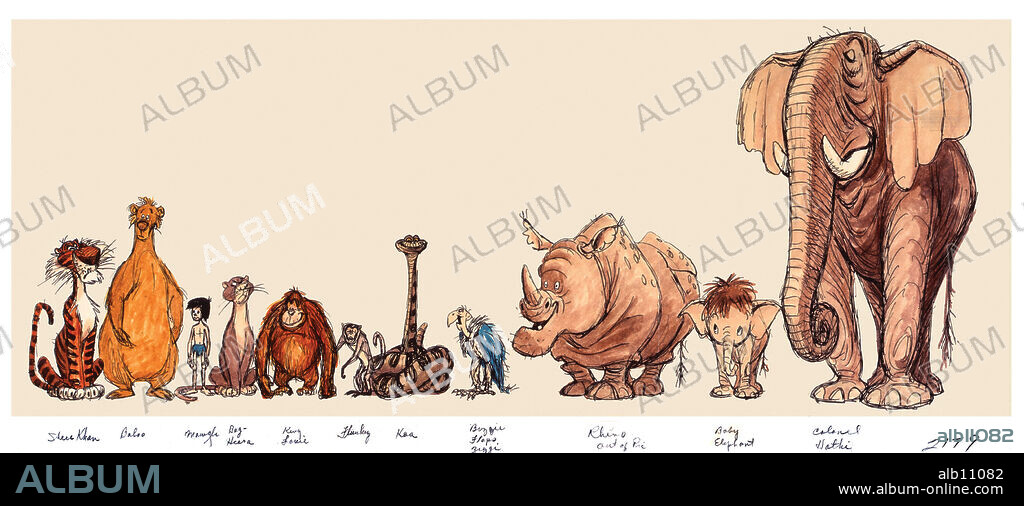 THE JUNGLE BOOK, 1967, directed by WOLFGANG REITHERMAN. Copyright DISNEY.