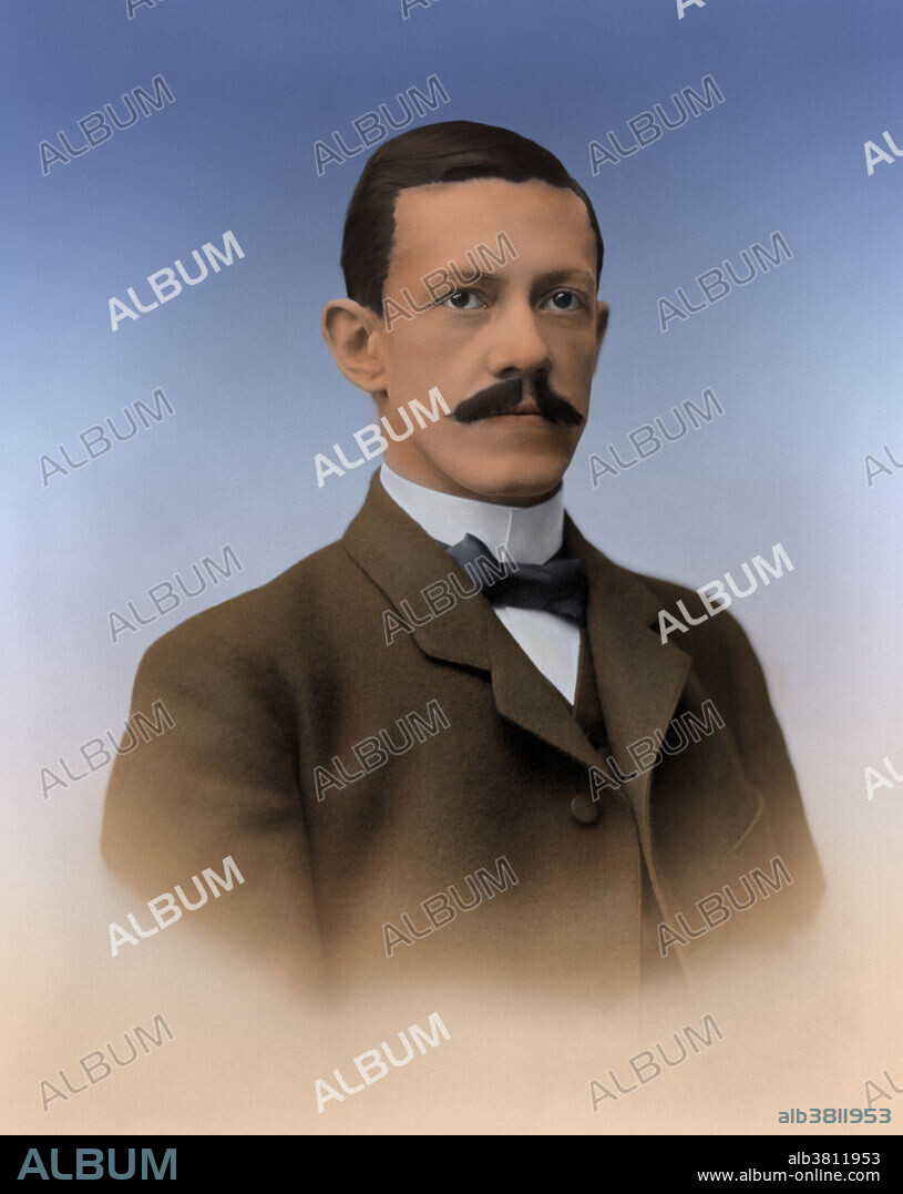 Allvar Gullstrand (1862-1930), Swedish professor and ophthalmologist. Gullstrand was professor (1894-1927) at the University of Uppsala, where he studied eye care and optics. He used mathemetics to study optical images and the refraction of light in the eye. For this work he was awarded the 1911 Nobel Prize for Physiology or Medicine. He also studied astigmatism and improved the design of the ophthalmoscope, and designed corrective lenses for use after removal of a cataract from the eye. Color enhancement of SF4863.