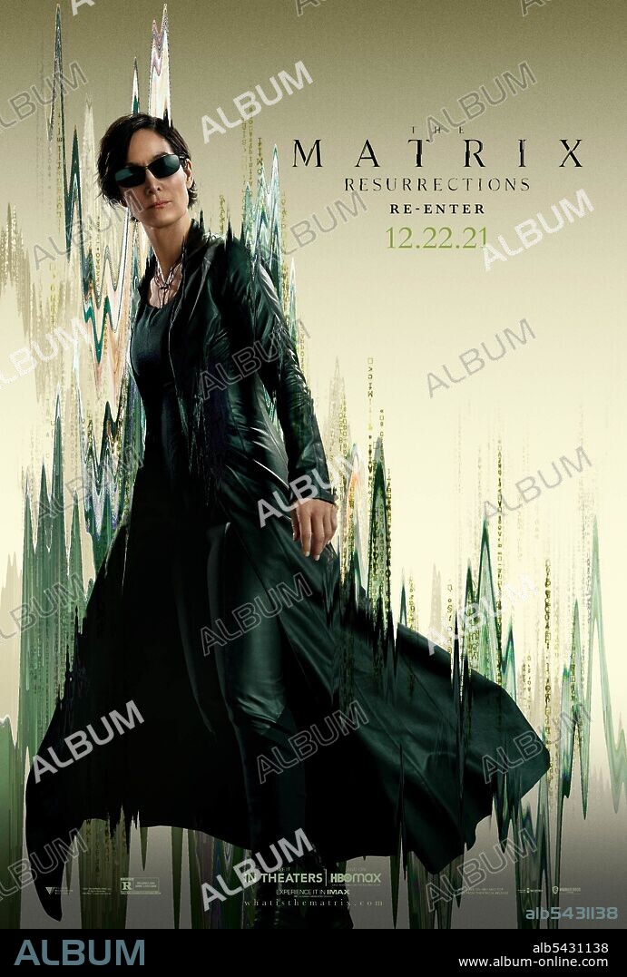 CARRIE-ANNE MOSS en MATRIX RESURRECTIONS, 2021 (THE MATRIX RESURRECTIONS), dirigida por LANA WACHOWSKI. Copyright Village Roadshow Pictures/NPV Entertainment/Silver Pictures/Warner Bros.