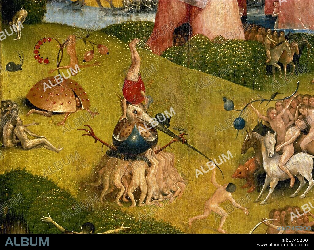 Hieronymus Bosch (1450-1516). The Garden of Earthly Delights. Central panel. Detail. Prado Museum. Madrid. Spain.