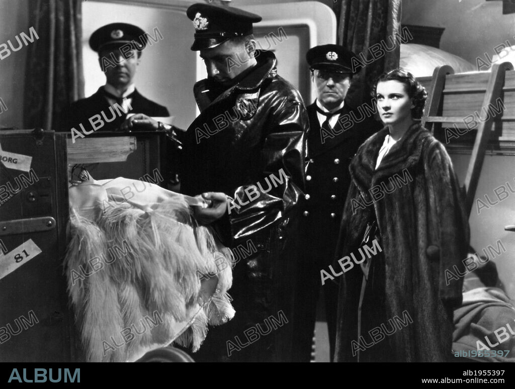 VIVIEN LEIGH in DARK JOURNEY, 1937, directed by VICTOR SAVILLE. Copyright LONDON FILMS.