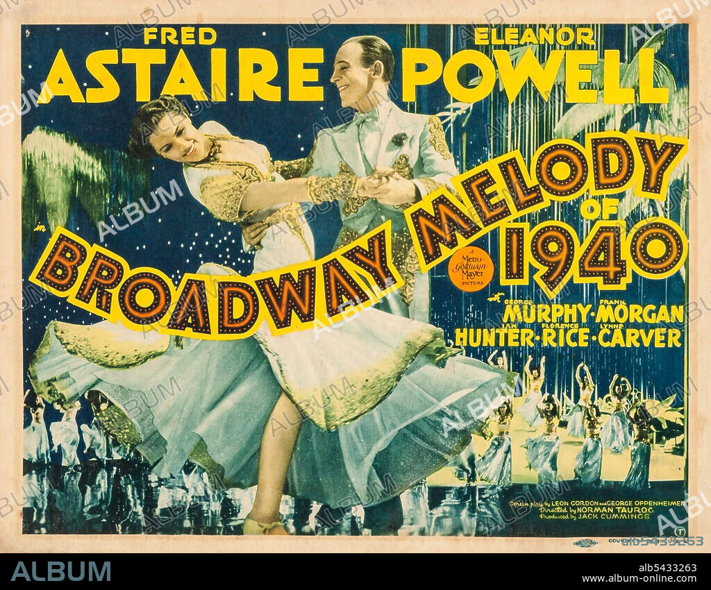 ELEANOR POWELL y FRED ASTAIRE en LA NUEVA MELODÍA DE BROADWAY, 1940 (BROADWAY MELODY OF 1940), dirigida por NORMAN TAUROG. Copyright M.G.M.