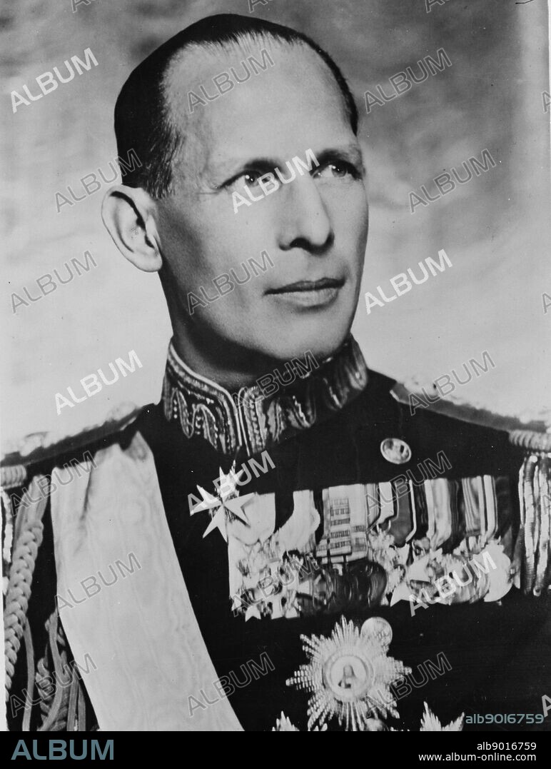 Photograph of King George II of Greece (1890-1947). Dated 1942.
