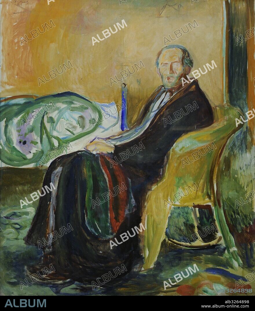 Edvard Munch (1863-1944). Pintor noruego. Autorretrato después de la gripe española, 1919. Galería Nacional. Museo Nacional de Arte, Arquitectura y Diseño. Oslo. Noruega.