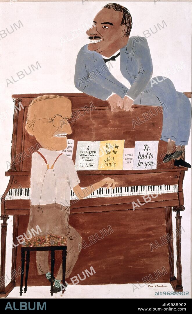 Truman and Dewey - 1948. by Ben Shahn. at New York Music Dealers Service Inc. Ben Shahn (September 12, 1898 - March 14, 1969) was a Lithuanian-born American artist, muralist, social activist, photographer and teacher. He is best known for his works of Social Realism, his leftist political views, and his series of lectures published as The Shape of Content. ©Topham.