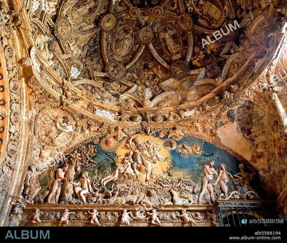 Medina del Rioseco, Santa Maria / Capilla de los Benavente, Wand und Gewölbe © Barbara Opitz Format / Filmsize: 4,5 × 6 cm.