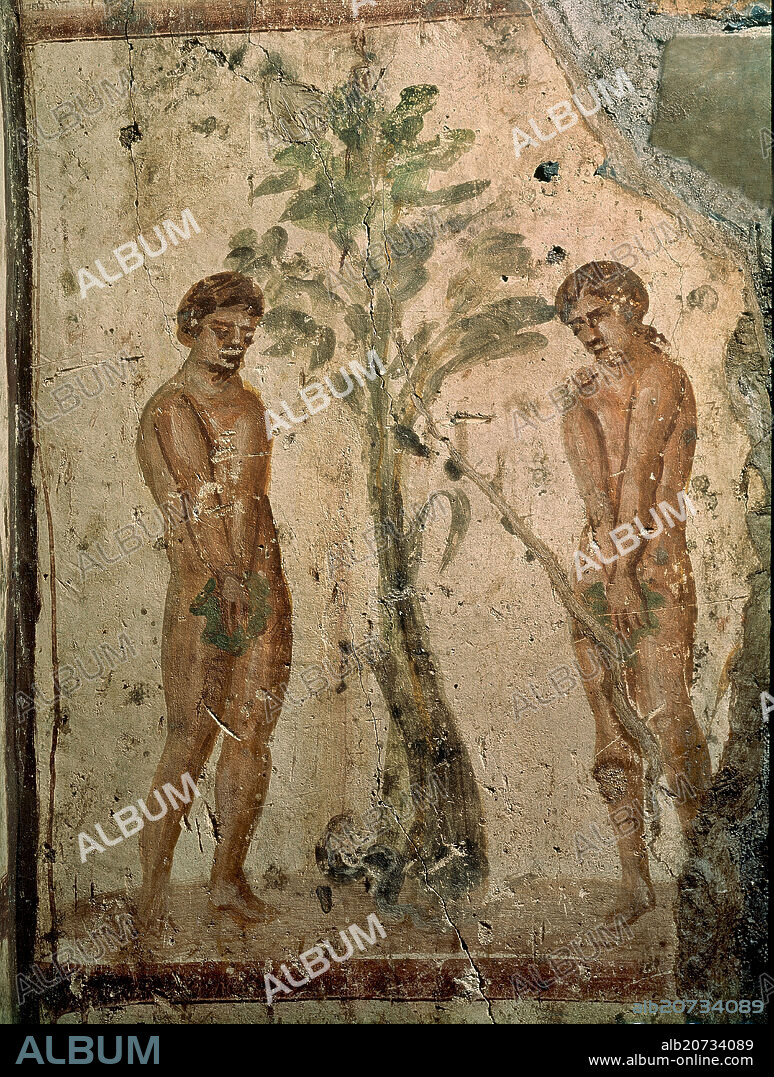 ADAN Y EVA DESPUES DE HABER PECADO - SIGLO III - ARTE PALEOCRISTIANO.