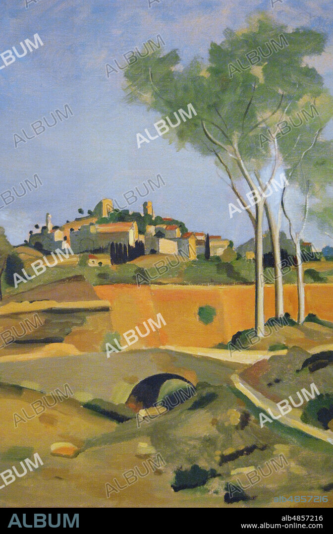 ANDRÉ DERAIN. André Derain (1880-1954). Pintor francés. Paisaje del Midi, h. 1932. Oleo sobre lienzo (65 x 54 cm). Museo de La Orangerie. París. Francia.