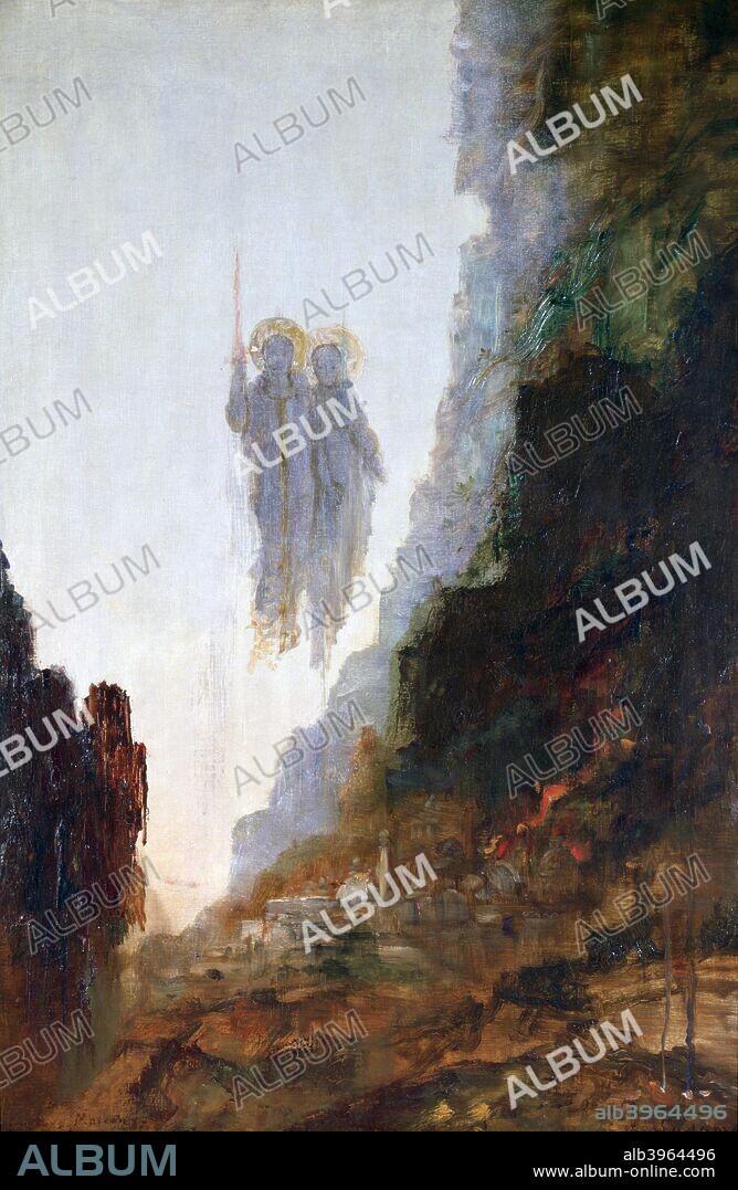'Angels of Sodom', c1846-1898. Found in the collection of the Musee Gustave Moreau, Paris, France.