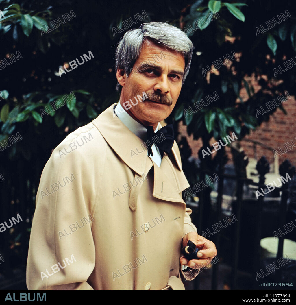 Karl-Heinz Vosgerau, German actor, on the set of the crime film: The Chain, Germany, 1977.