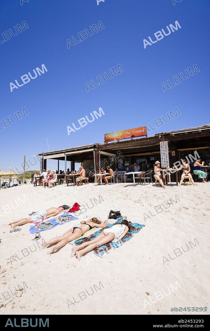 Chiringuito Na Tirapel ,Es Trenc beach. Mallorca. Islas Baleares. Spain.