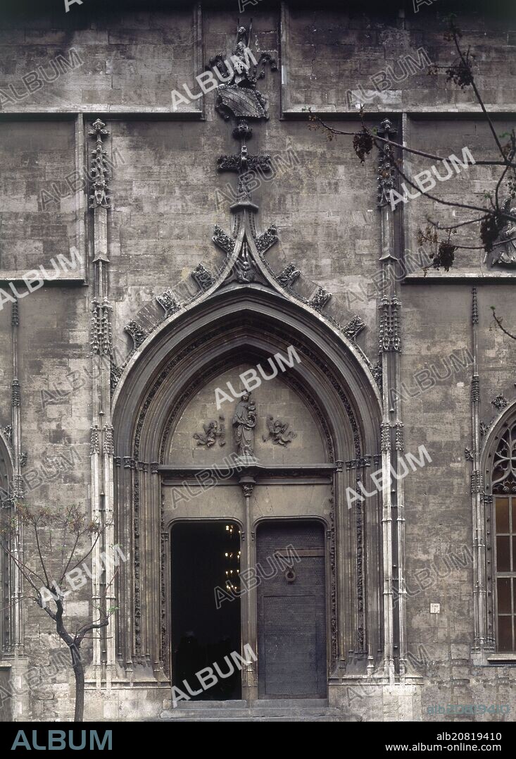 PERE COMPTE O PERE COMTE (1506-?) ARQUITECTO CATAL. PORTADA DE LA LONJA DE VALENCIA - SIGLO XV - GOTICO CIVIL.