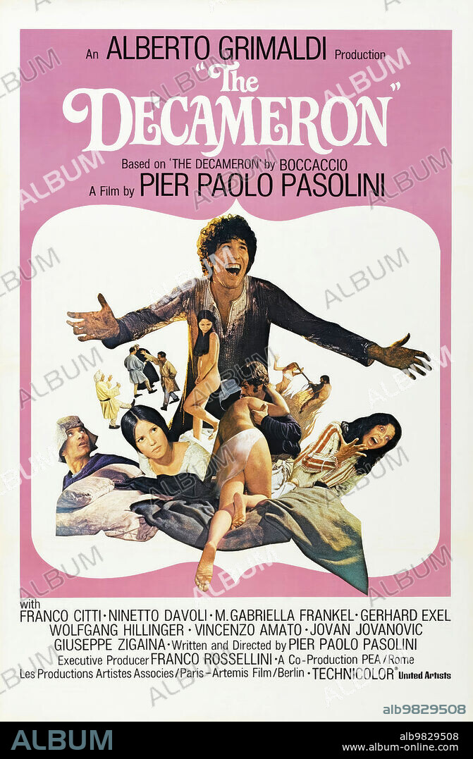 Poster of THE DECAMERON, 1971 (IL DECAMERONE), directed by PIER PAOLO PASOLINI. Copyright PEA/UA.