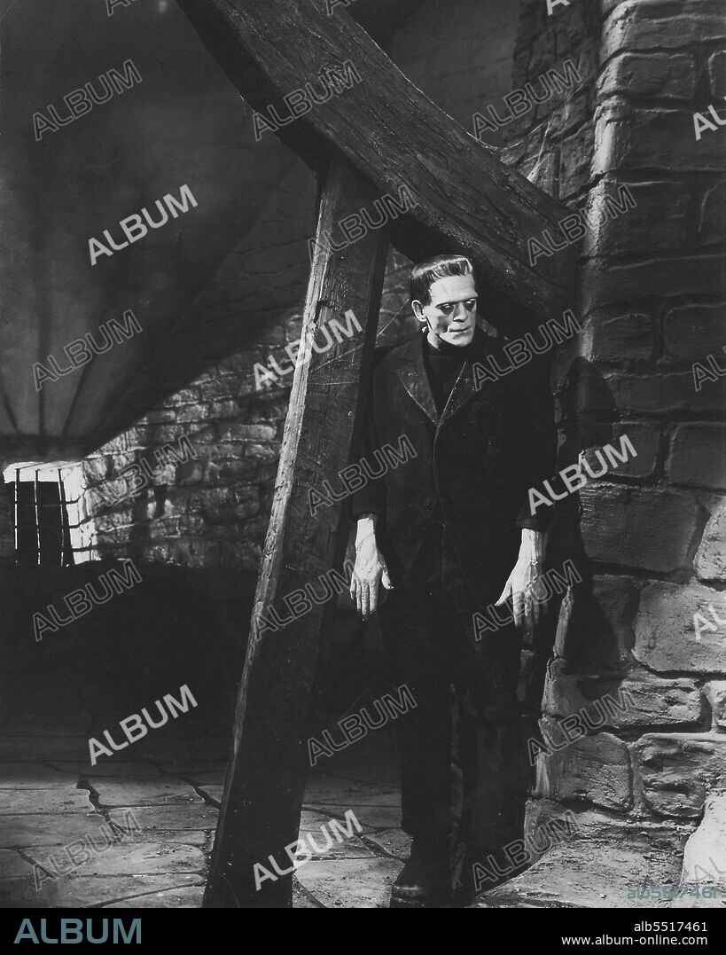 BORIS KARLOFF en EL DOCTOR FRANKENSTEIN, 1931 (FRANKENSTEIN), dirigida por JAMES WHALE. Copyright UNIVERSAL PICTURES.