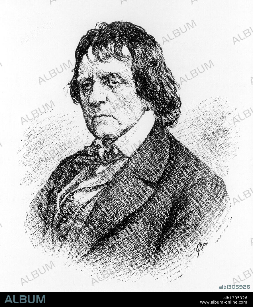 Retrato del escritor y político Jose Joaquin Mora.