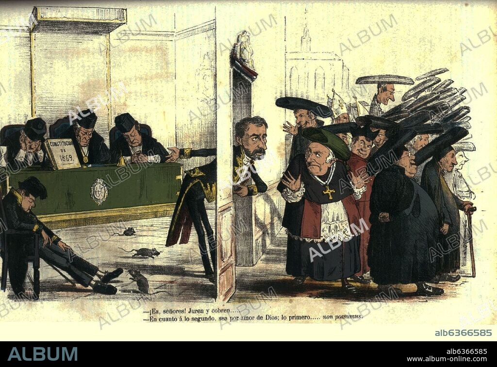 SATIRA - REVISTA LA FLACA - 1 DE MAYO DE 1870.