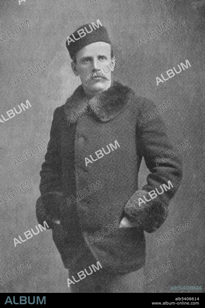 Fridtjof Wedel-Jarlsberg Nansen (October 10,1861 - May 13, 1930) was a Norwegian explorer, scientist, diplomat, and humanitarian. He made many scientific cruises and contributed to the development of modern oceanographic equipment. He won international fame after reaching a record northern latitude of 86°14' during his North Pole expedition of 1893-96. His techniques of polar travel and his innovations in equipment and clothing influenced a generation of Arctic and Antarctic expeditions. No photographer credited, undated (cropped and cleaned).