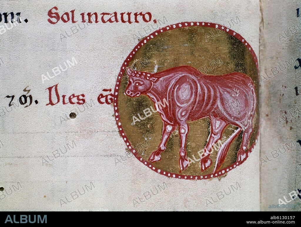 MISAL ROMANO-MAN 52-S XIII-SIGNO DEL ZODIACO-TAURO.