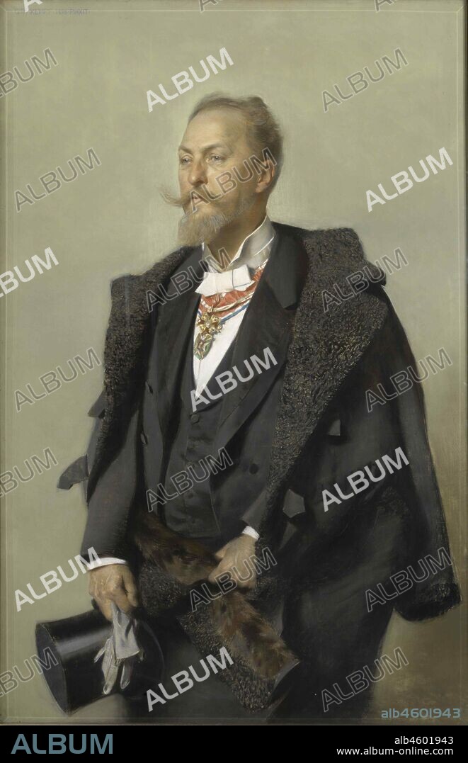 GOTTLIEB THEODOR KEMPF EDLER VON HARTENKAMPF. Portrait of Otto Wagner (1841-1918).