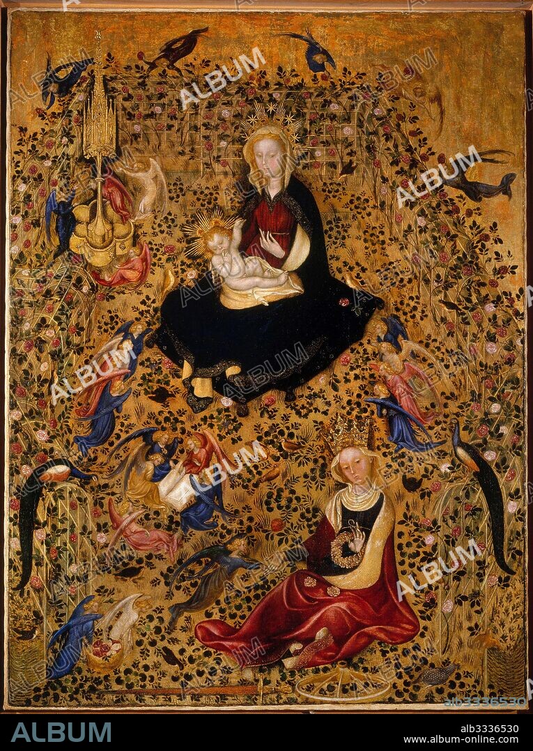 MICHELINO DA BESOZZO. The Madonna of the Rose Garden (Madonna del Roseto).