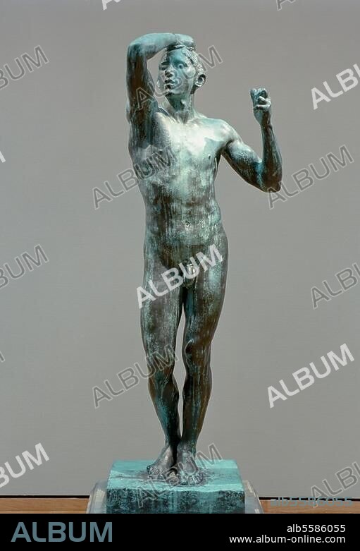AUGUSTE RODIN. Rodin, Auguste 1840-1917. "L'Age d'Airain" (Das Eherne Zeitalter), 1876/77, 1906. Bronze, 178 × 59 × 61,5 cm. Leeds, City Art Galleries.