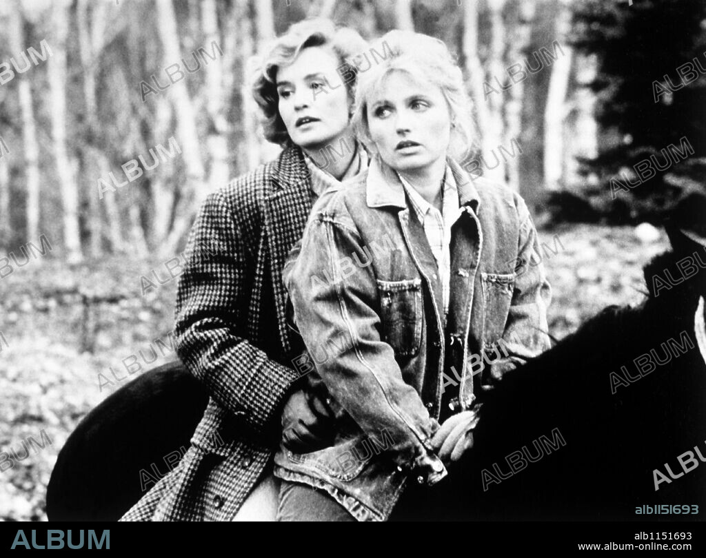 JESSICA LANGE and TESS HARPER in FAR NORTH, 1988, directed by SAM SHEPARD. Copyright NELSON ENTERTAINMENT.