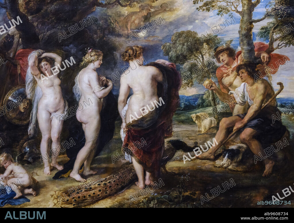 Peter Paul Rubens, the Judgement of paris, oil on canvas, National Gallery, London, England, Great Britain.