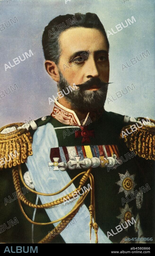 'His Imperial Highness the Grand Duke Nicholas', 1916. Grand Duke Nicholas Mikhailovich of Russia (1859-1919) as aide-de-camp general was stationed in Kiev in August 1914 and did not interfere with military matters but was assigned to visits hospitals.  From "The War Illustrated Album De Luxe - Volume IV. The Summer Campaign - 1915", edited by J. A. Hammerton. [The Amalgamated Press, Limited, London, 1916].