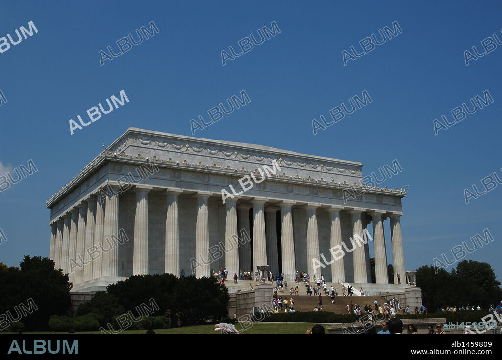 ABRAHAM LINCOLN (1809-1865). Político estadounidense. Elegido presidente en 1860. S. XIX. 'LINCOLN MEMORIAL'. Washington DC. Distrito de Columbia. Estados Unidos.