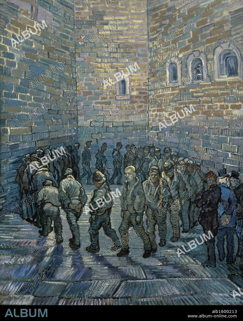 Prisoners Exercising (after Dore)  1890  Vincent van Gogh (1853-1890/Dutch)   Pushkin Museum of Fine Arts, Moscow.