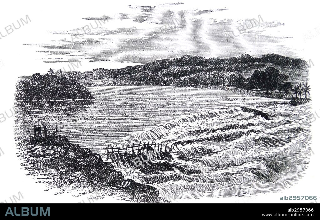 The seventh cataract, Boyoma Falls, formerly Stanley falls.