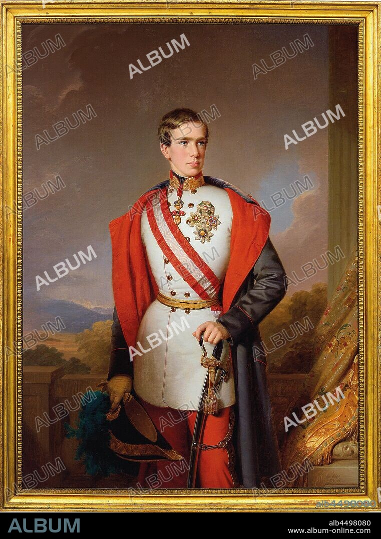 ANTON EINSLE. Portrait of Emperor Franz Joseph I of Austria.