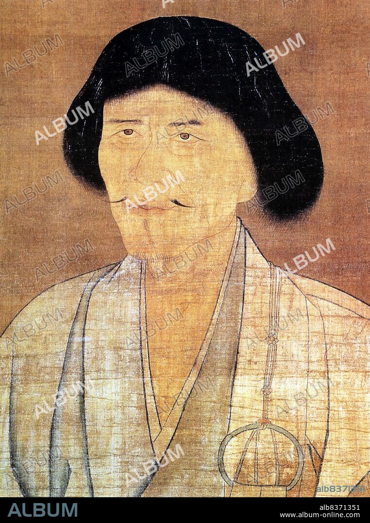 Zhao Yong was a noted Chinese painter, calligrapher, and poet in the Yuan Dynasty. A native of Wuxing, now Huzhou, in Zhejiang Province), he was the second son of Zhao Mengfu. Zhao was a descendant of the Song Imperial family, the House of Zhao.<br/><br/>. Zhao became a high official with his father's assistance. Following the style of Dong Yuan and Li Cheng, he had a talent for painting human figures, landscapes, and horses with saddles.